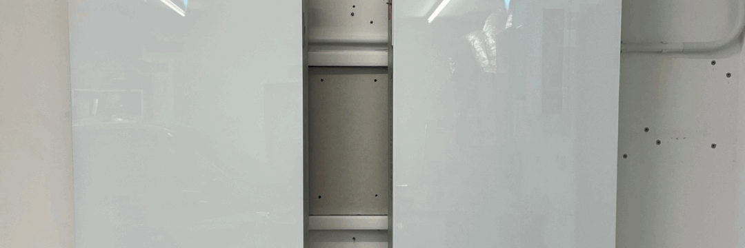 Two Tesla Powerwalls on wall