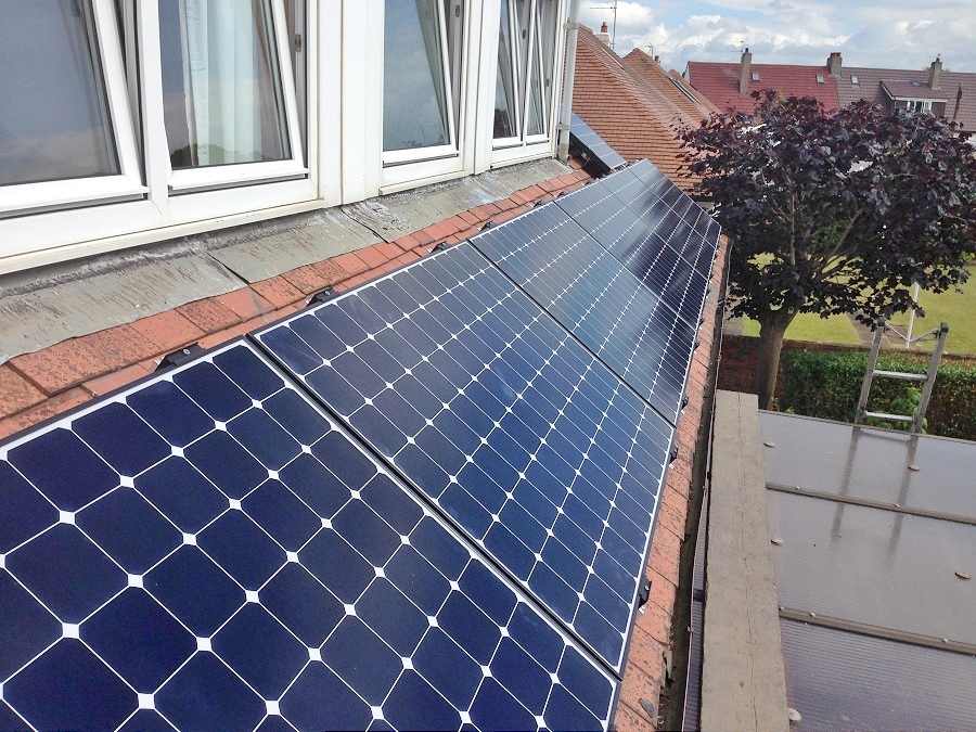 Solar Panels on Troon Family Home