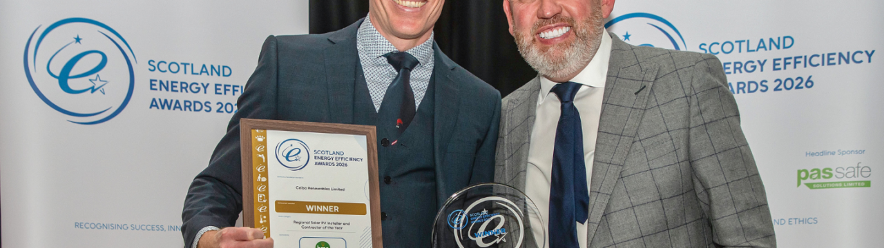 Duncan Crosthwaite (Ceiba CEO) accepting award
