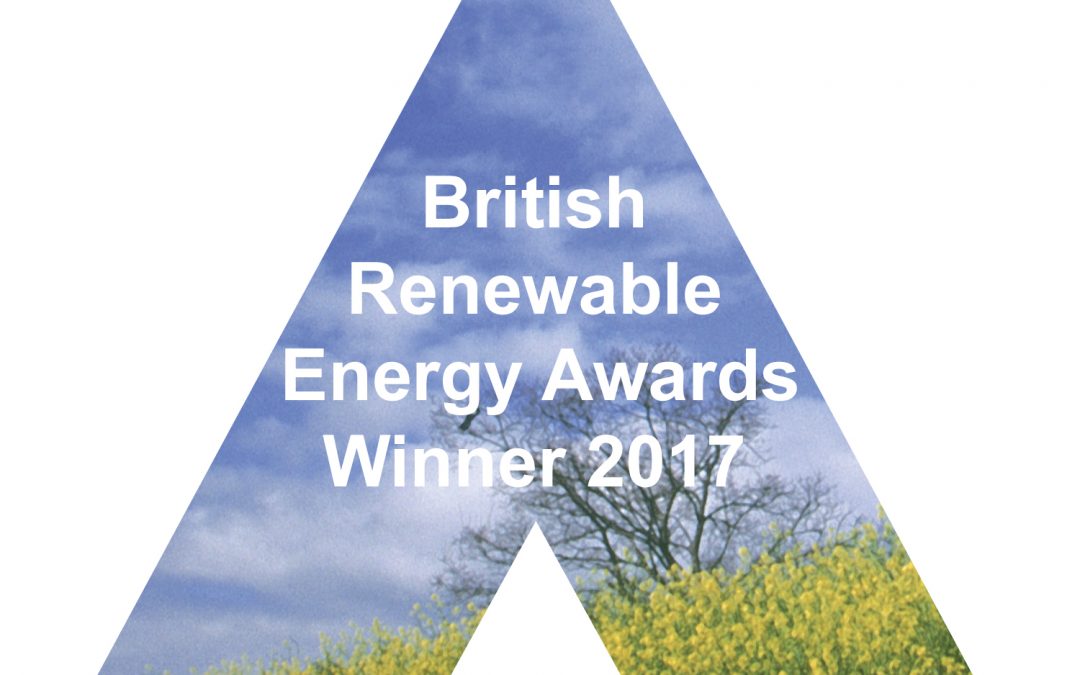 Ceiba Renewables Ltd win Installer Award in the British Renewable Energy Awards 2017
